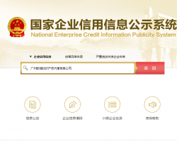 國家企業信用信息公示系統入口