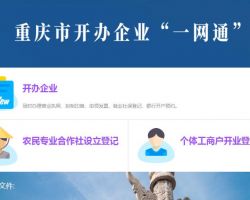 重慶市開辦企業“一網通”