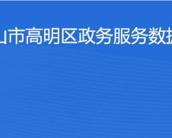 佛山市高明區政務服務數據